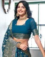 Women Floral Woven Georgette Saree - Image 5