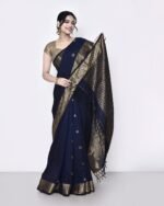 Women Zari Woven Saree with Tassels - Image 2